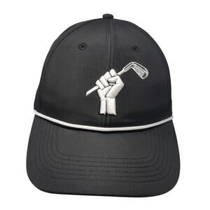 B.A.G Snapback Cap Black One Size Adjustable Embroidered Lightweight 6 Panel